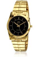 Q&Q S122-002Ny Gold/Black Analog Watch