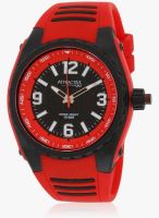 Q&Q Vq66j006y-Sor Red/Black Analog Watch