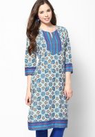 Rangriti Blue Printed Kurtis