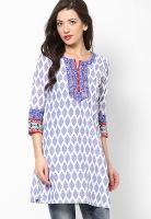 Rangriti Blue Printed Kurtis