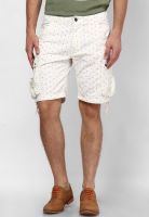 Ringspun Twill Off White Shorts