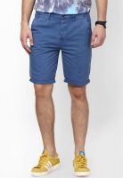 River Island Biro Blue Mama Chino Shorts