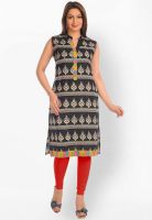 Salwar Studio Black Printed Kurtis