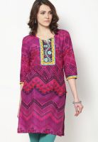 Shree Purple Printed Kurtis