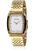 Sonata ND7080YM01 Gold/White Analog Watch