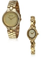 Sonata ND70848952YM02 Gold/Gold Analog Watch