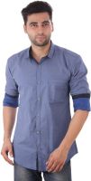 Studio Nexx Men's Printed Casual Blue Shirt