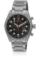 Swiss Eagle Field Se-9062-11 Silver/Black Chronograph Watch