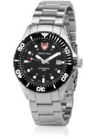 Swiss Eagle Swiss made Dive SE-9012-11 Silver/Black Analog Watch