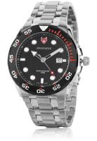 Swiss Eagle Swiss made Dive SE-9040-11 Silver/Black Analog Watch