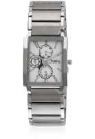 Timex Aura Silver/Silver Analog Watch