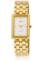 Timex Be00 Golden/White Analog Watch