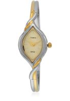 Timex Jj04 Golden/Champagne Analog Watch