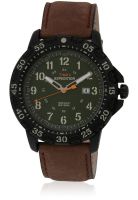 Timex T49996 Brown/Green Analog Watch