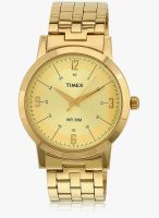 Timex Ti000t10300 Golden Analog Watch