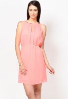 Tops And Tunics Sleeve Less Solid Peach Dress