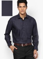 Van Heusen Black Check Regular Fit Formal Shirt