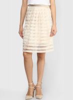 Vero Moda Off White A-Line Skirt