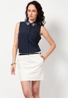 Vero Moda Sleeveless Button Down Collared Shirt