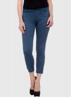 Xblues Navy Blue Printed Jeans