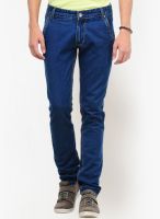 Yepme Blue Regular Fit Medium Washed Denim