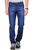 Yepme Blue Solid Regular Fit Jeans