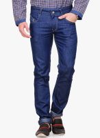 Yepme Blue Solid Regular Fit Jeans