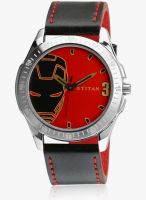 Zoop Iron Man 1587Sl05 Black/Red Analog Watch