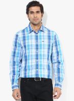 Arrow Sports Blue Check Slim Fit Casual Shirt