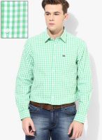 Arrow Sports Green Slim Fit Casual Shirt