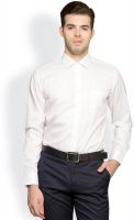 Blackberrys Men's Striped Formal White Shirt