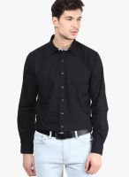 Code by Lifestyle Black Slim Fit Casual Shirt