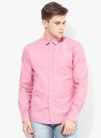 Code by Lifestyle Peach Regular Fit Casual Shirt