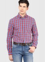 Code by Lifestyle Red Slim Fit Casual Shirt