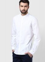 Code by Lifestyle White Slim Fit Casual Shirt