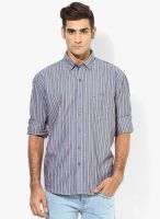 ColorPlus Blue Regular Fit Casual Shirt