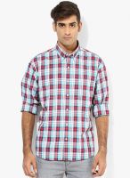 ColorPlus Red Regular Fit Casual Shirt