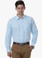 Cotton County Premium Blue Striped Slim Fit Casual Shirt