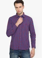 Crimsoune Club Checks Red Casual Shirt