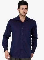 Crimsoune Club Purple Solid Slim Fit Casual Shirt