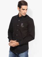 Ed Hardy Black Slim Fit Casual Shirt