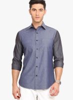 Exitplay Grey Regular Fit Casual Shirt