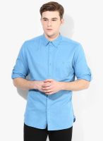 Fame Forever By Lifestyle Blue Regular Fit Casual Shirt