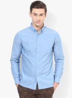 Fame Forever By Lifestyle Blue Regular Fit Casual Shirt