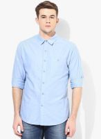 Fame Forever By Lifestyle Blue Regular Fit Casual Shirt