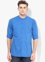 Fame Forever By Lifestyle Blue Regular Fit Casual Shirt