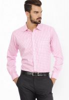 Genesis Checks Pink Casual Shirt