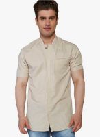 Globus Beige Regular Fit Casual Shirt