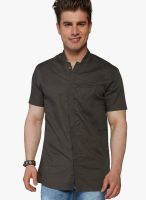 Globus Brown Slim Fit Casual Shirt