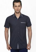 Globus Solid Black Casual Shirt